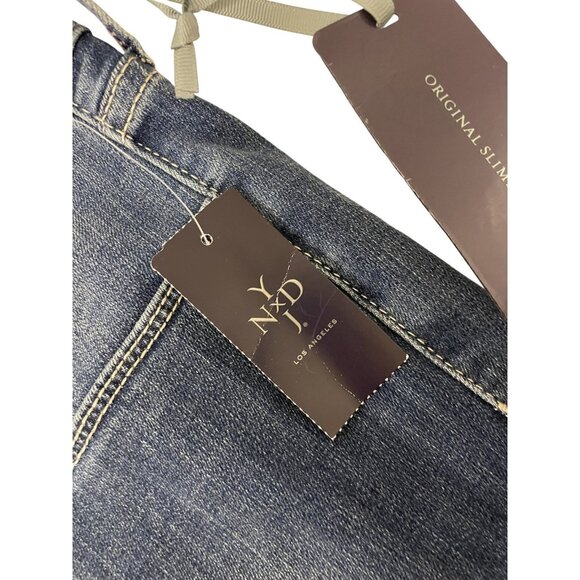 NYDJ Womens Jeans 24W Blue Cropped Denim Original slimming fit 59903 NWT - Picture 3 of 14